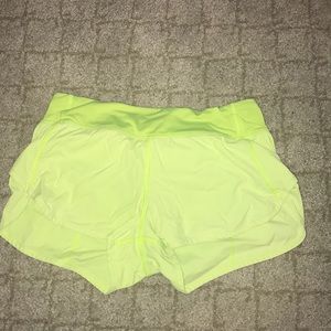 Neon Yellow Ivivva shorts!!